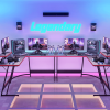 51 Inch L-Shaped Gaming Desk Computer Corner Desk PC Gaming Desk Table
