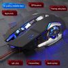 E-sports Stylish Cool Gaming Mouse Wired USB Luminous Mechanical Mouse Mute Mouse Gift For Birthday/Valentines/Easter/Boy/Girlfriends