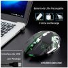 Gaming Mouse Wireless Rechargeable Optical Mouse 6 Programmable Buttons; Silent Click; 3 Adjustable DPI; Ergonomic Design
