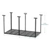 3x6 Overhead Garage Storage Rack, Heavy Duty Adjustable Ceiling Mounted Storage Racks, 750LBS Weight Capacity, Black