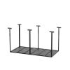 3x6 Overhead Garage Storage Rack, Heavy Duty Adjustable Ceiling Mounted Storage Racks, 750LBS Weight Capacity, Black