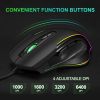 RGB Wired Gaming Mouse RGB Spectrum Backlit Ergonomic Mouse Griffin Programmable 7 Backlight Modes 6400 DPI For Windows PC Gamers