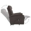 Power Lift Massage Recliner Taupe Fabric
