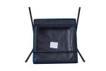Cloth leisure; black metal frame recliner; for living room and bedroom; blue
