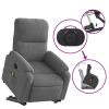 Stand up Massage Recliner Chair Dark Gray Microfiber Fabric