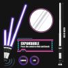 LED Light Up Saber with Sound - Retractable 7 Colors Light Saber Sword for Kids - 2 Packv