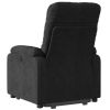Stand up Massage Recliner Chair Black Microfiber Fabric