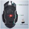 Gaming Mouse Wireless Rechargeable Optical Mouse 6 Programmable Buttons; Silent Click; 3 Adjustable DPI; Ergonomic Design