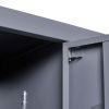 3 Door 66"H Metal Lockers With Lock for Employees,Storage Locker Cabinet for Home Gym Office School Garage,Gray