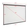Leadzm 100 INCH 4:3 Manual Projector Screen Matte White