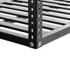 3x6 Overhead Garage Storage Rack, Heavy Duty Adjustable Ceiling Mounted Storage Racks, 750LBS Weight Capacity, Black
