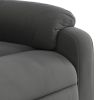 Stand up Massage Recliner Chair Dark Gray Microfiber Fabric