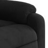 Stand up Massage Recliner Chair Black Microfiber Fabric
