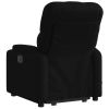 Stand up Massage Recliner Chair Black Fabric