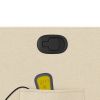 Stand up Massage Recliner Chair Cream Fabric