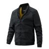 Casual Business Men Jacket High Quality Vintage Stand Collar Thin Baseball Coat Fashion Trend White Armygreen Spring Autumn 2022