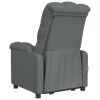 Massage Recliner Dark Gray Fabric