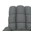 Massage Recliner Dark Gray Fabric