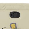 Stand up Massage Recliner Chair Cream Faux Leather