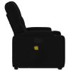 Stand up Massage Recliner Chair Black Fabric