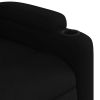 Stand up Massage Recliner Chair Black Fabric