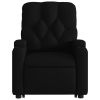 Stand up Massage Recliner Chair Black Fabric