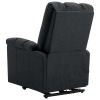 Power Lift Massage Recliner Dark Gray Fabric