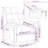 Massage Recliner Dark Gray Fabric