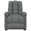 Massage Recliner Dark Gray Fabric