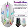 Limei S1 E-Sports LED Luminous Backlit Wired Mouse USB Wired For Desktop Laptop Mute Office Computer Gaming Mouse