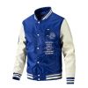 Casual Men Quilted Jackets High Quality Leather Sleeve Vintage Baseball Coat Fashion Trend Blue Black Spring Autumn Winter 2022